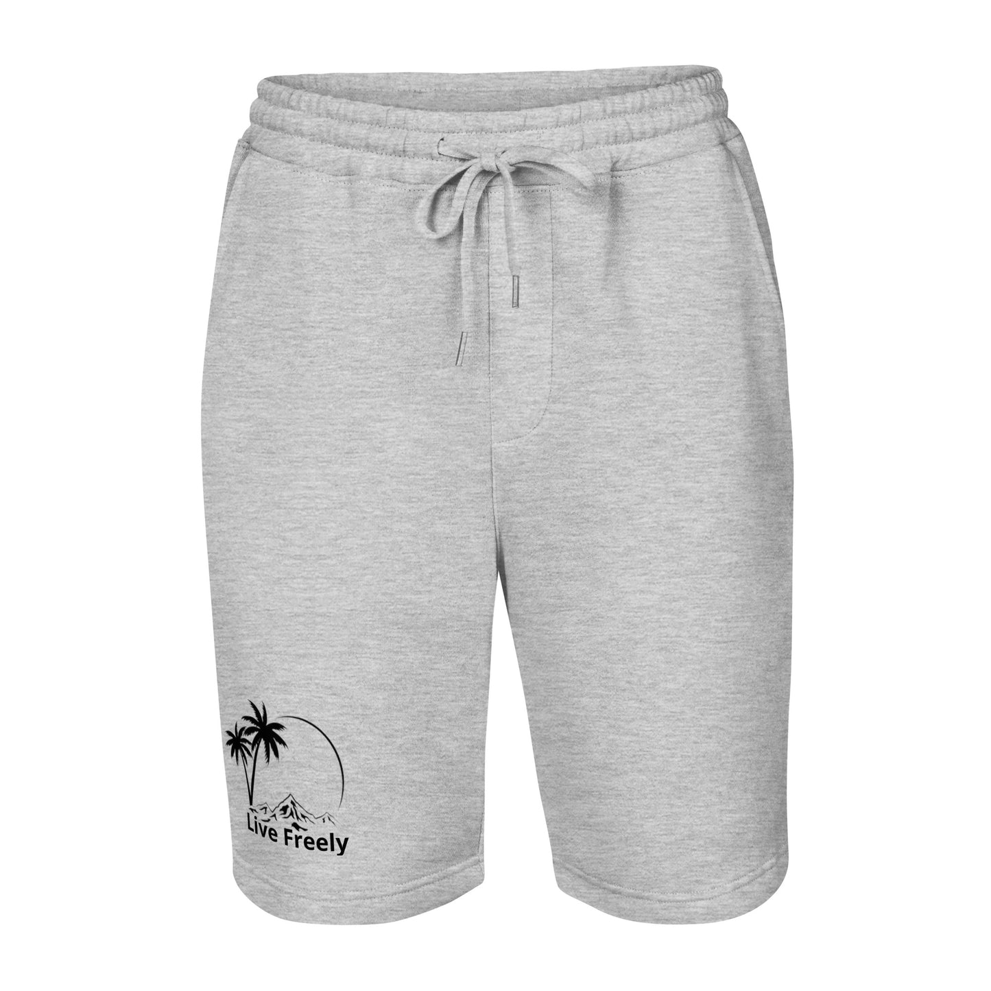 live freely fleece shorts