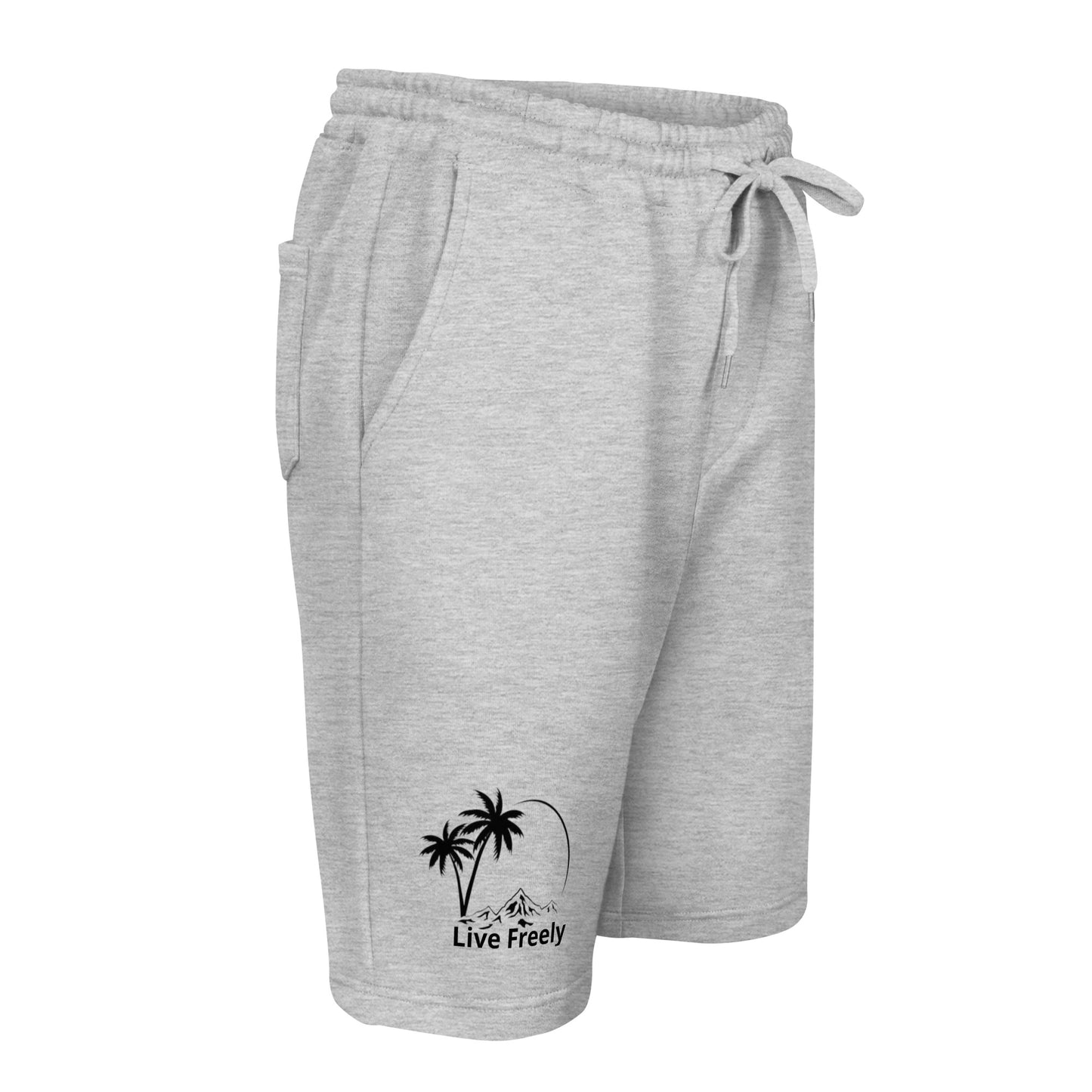 live freely fleece shorts
