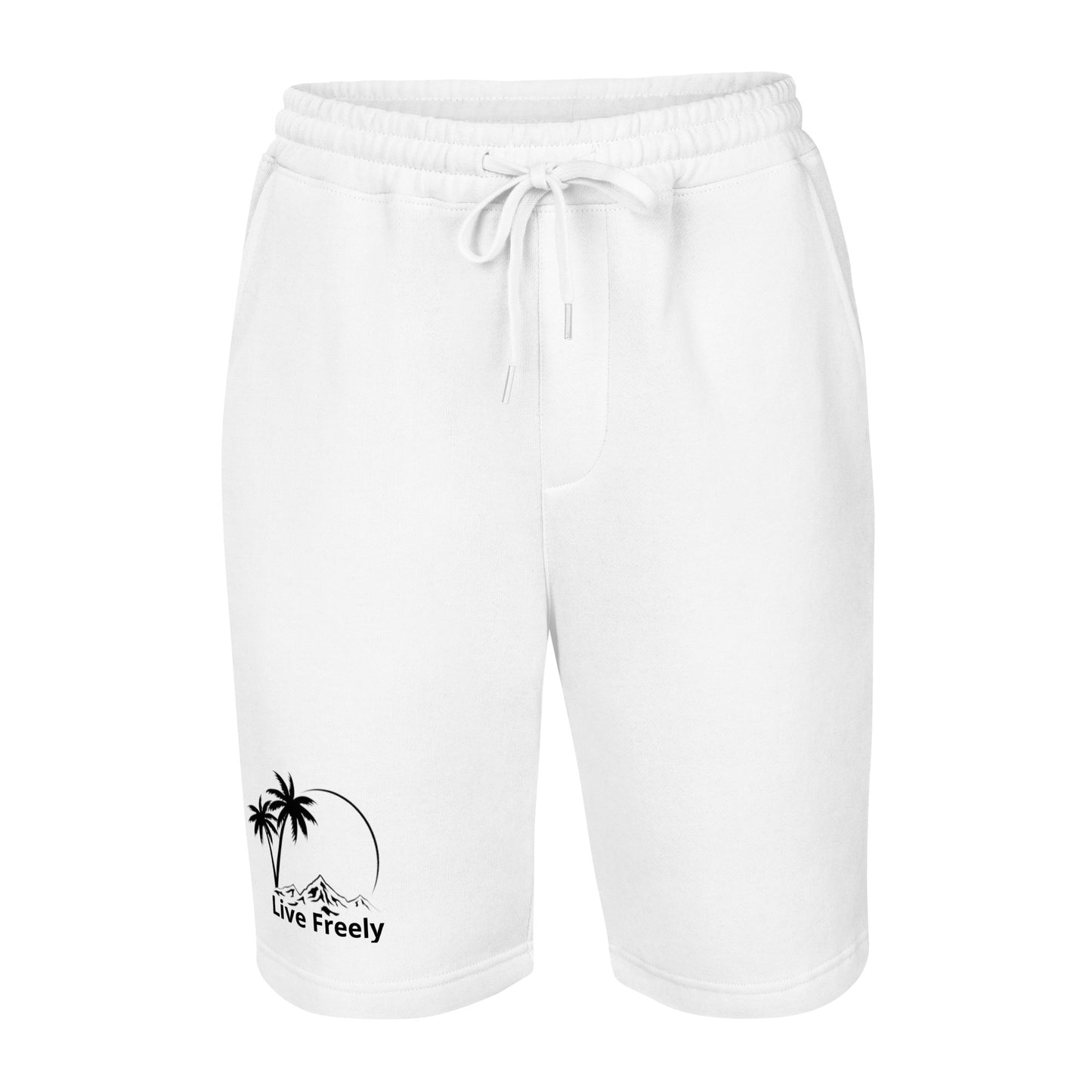 live freely fleece shorts